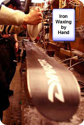 Hot Waxing Skis by Hand